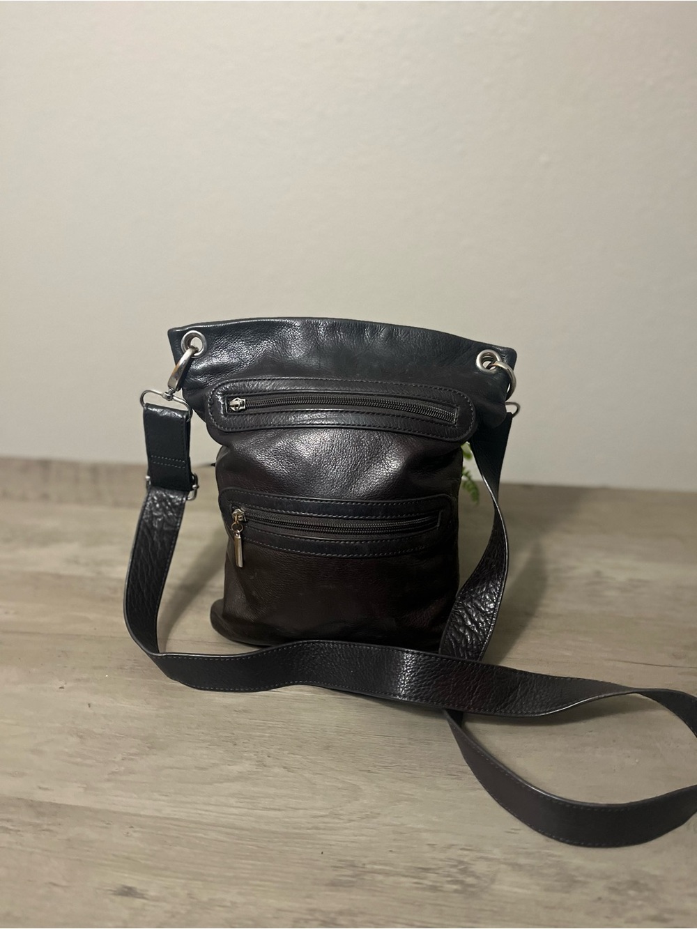 Margot Soft Leather Chocolate Crossbody